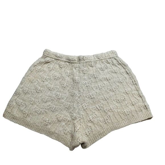 Urban Outfitters Sparkle & Fade Cream Metallic Sweater High Waist Shorts - Large - Picture 4 of 12